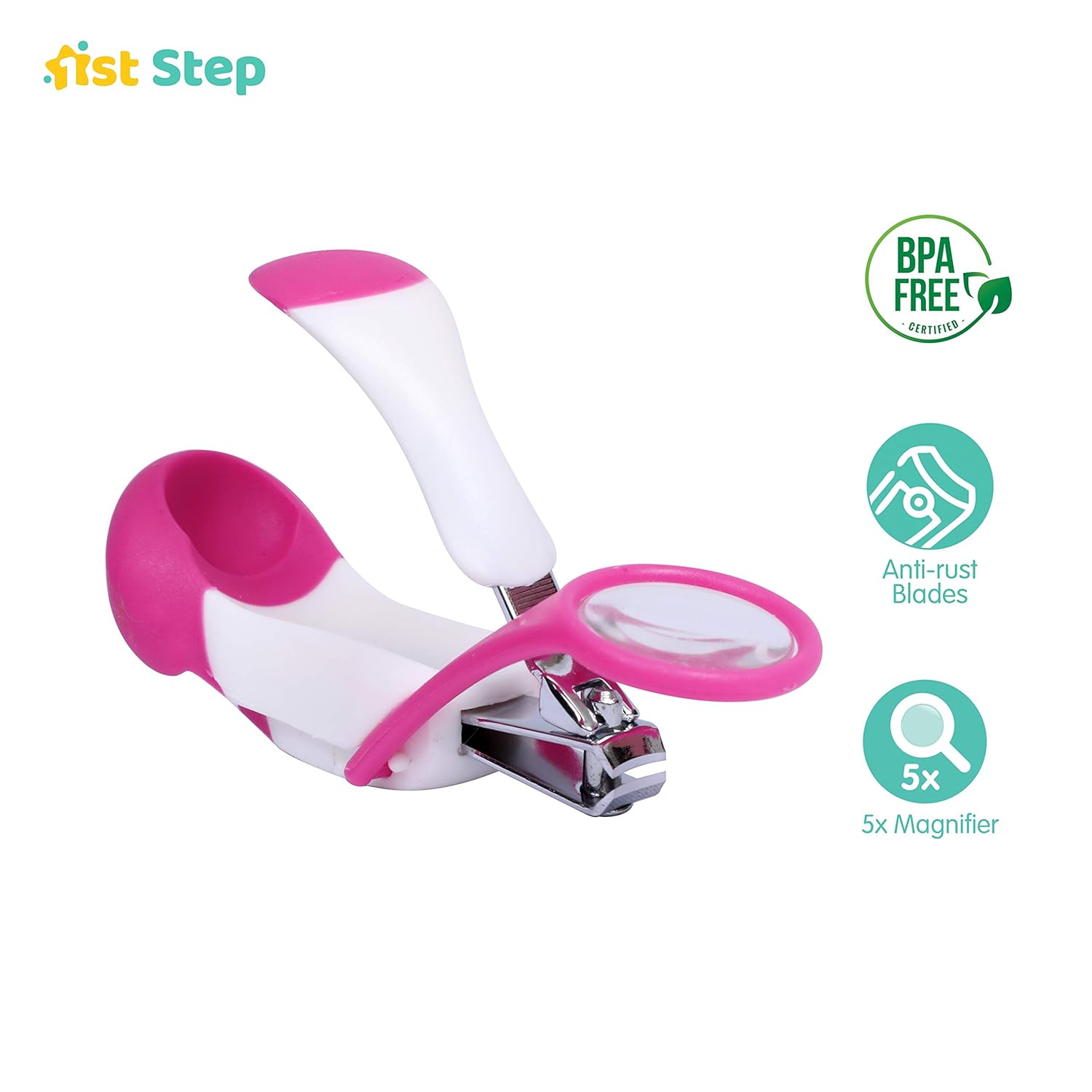 1step Nail Clipper with Magnefying Glass