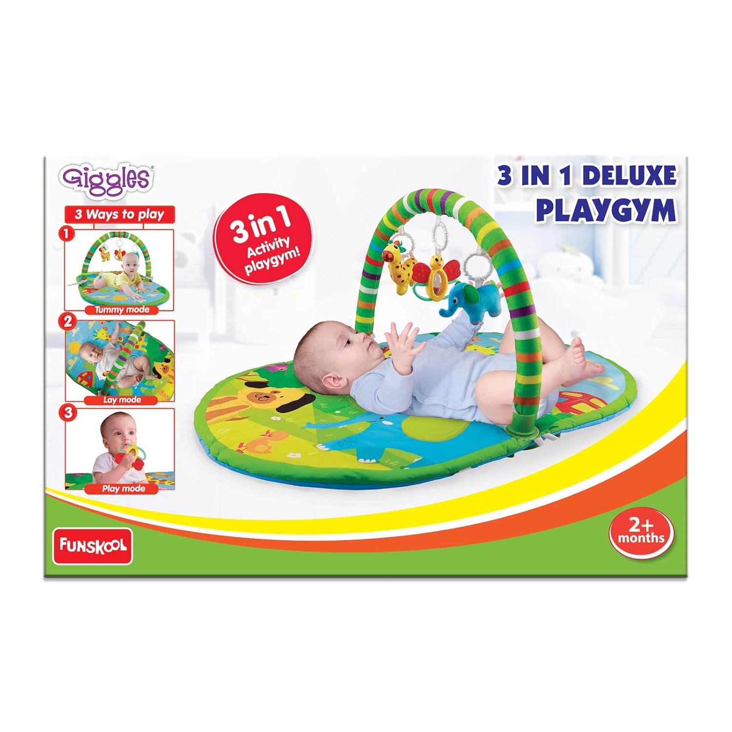Giggles Funskool 3in1 Deluxe Playgym