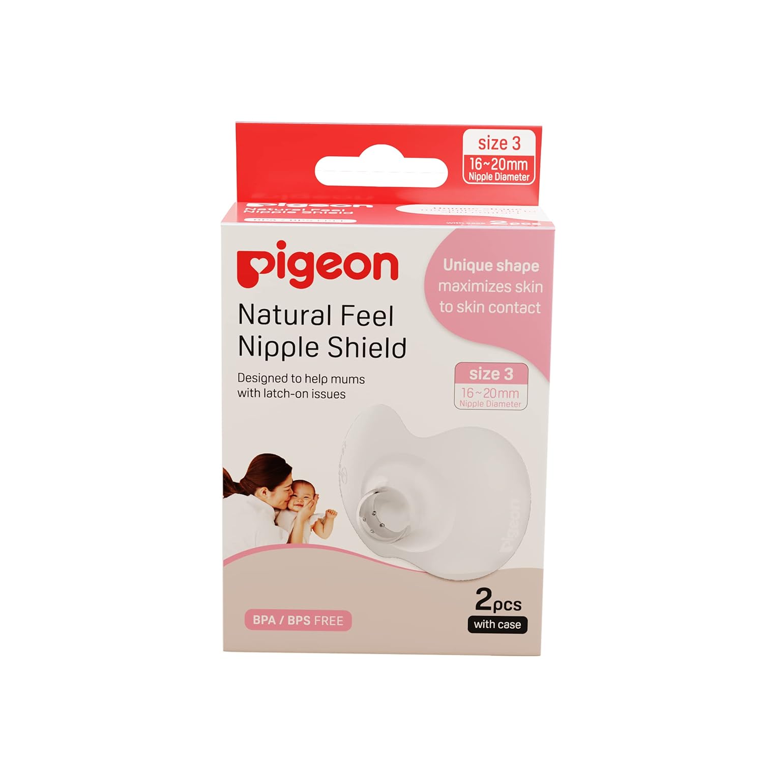 Pigeon Nipple shield Size 3 (2PCS)